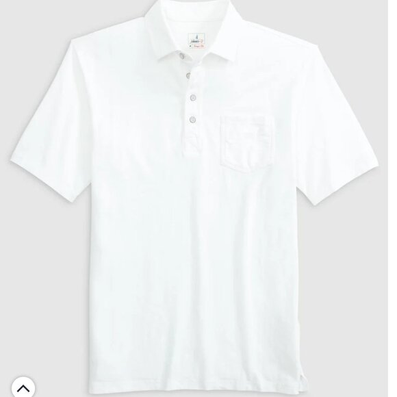 johnnie-O Original 4-Button Polo Shirt - Coastal Wash White NWT Medium - Picture 1 of 9